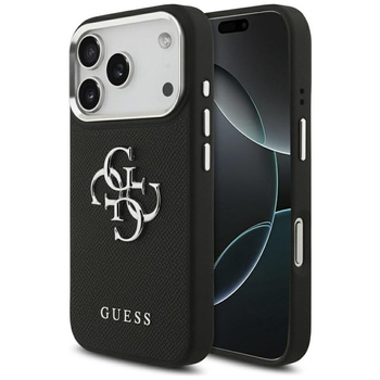 Guess Grained Big 4G Classic Logo - Hülle iPhone 17 Pro (schwarz)