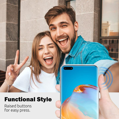Crong Crystal Slim Cover - Etui Huawei P40 Pro (Transparent)