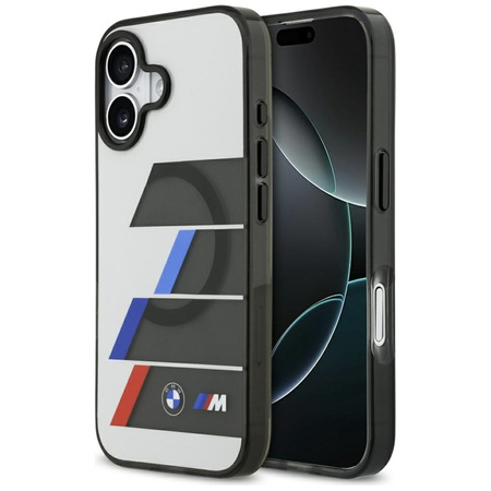 BMW M IML Metal Buttons Tricolor Lines MagSafe - Hülle iPhone 17 (anthrazit)