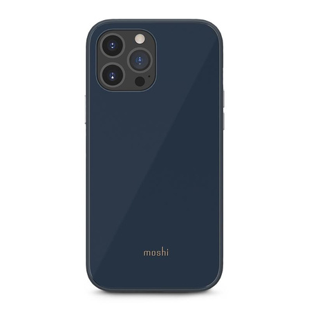Moshi iGlaze Slim Hardshell Case - iPhone 13 Pro Max Case (SnapTo system) (Slate Blue)