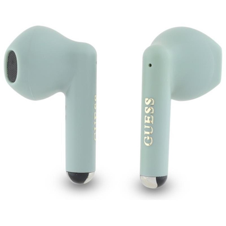 Guess Printed Classic Logo - TWS Bluetooth Headphones + Charging Case (green)