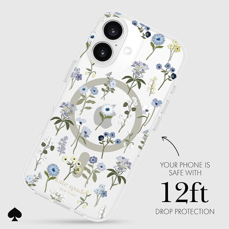 Kate Spade New York MagSafe védőtok - iPhone 16 tok (Precious Bloom)