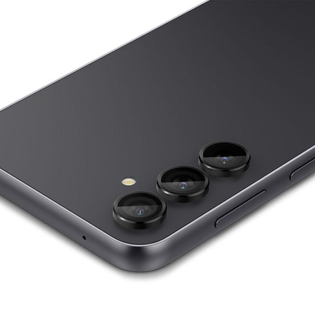 Spigen Optik Pro GLAS.TR EZ Fit kameravédő 2-Pack - Lencsevédő üveg Samsung Galaxy S23 FE készülékhez (2 db) (Fekete)
