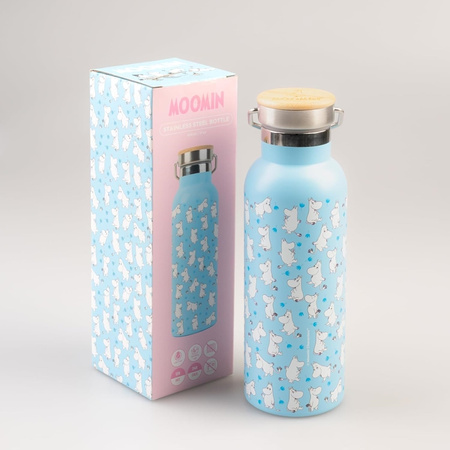 Butelka Termiczna Muminki dla Dziecka z Uchwytem na Herbatę BPA Free 500 ml