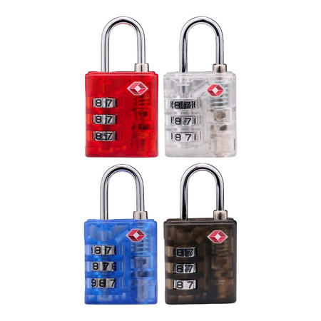 MAŁA KŁÓDKA DO WALIZKI NA SZYFR ZABEZPIECZAJĄCA BAGAŻ CZARNA DUNLOP