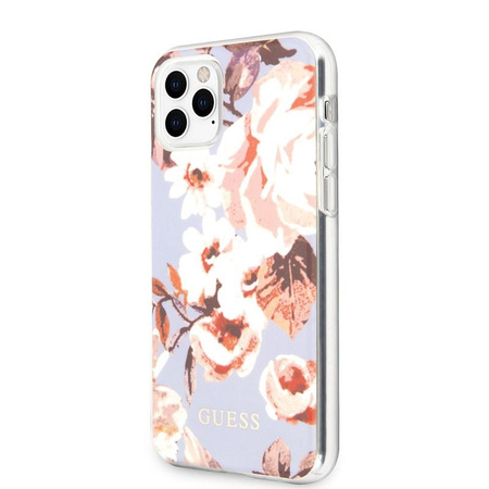 Guess Flower Shiny Collection N2 - iPhone 11 Pro Case (Lilac)