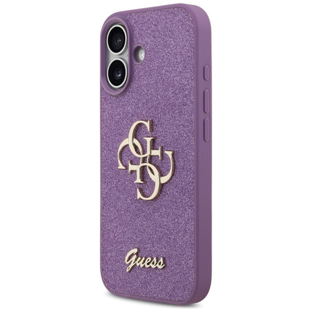 Guess Fixed Glitter Big 4G - Hülle iPhone 17 (lila)