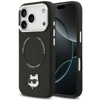 ETUI DO IPHONE 17 PRO do MAGSAFE KARL LAGERFELD ORYGINALNE CZARNE SKÓRZANE