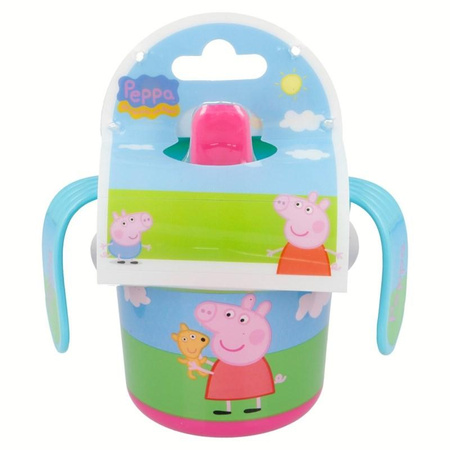 Peppa Pig - Kubek niekapek z uchwytami 250 ml Świnka Peppa