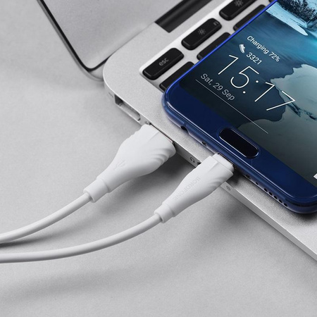 Borofone - USB-A auf USB-C Kabel, 2 m (Weiß)