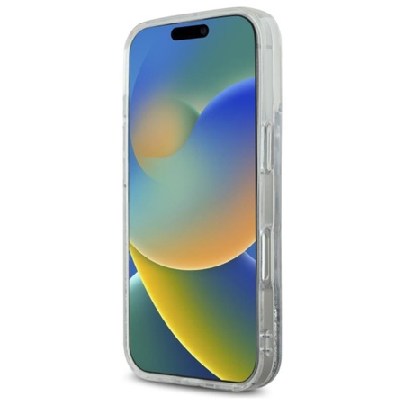 Karl Lagerfeld Liquid Glitter Karl Head MagSafe - Case for iPhone 16 Pro Max (transparent)