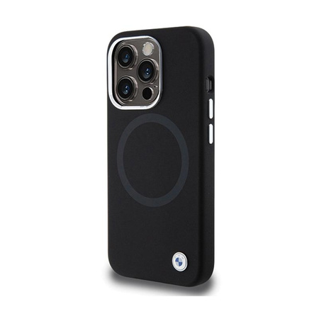BMW Signature Liquid Silicone MagSafe - iPhone 15 Pro Max tok (fekete)