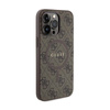 Guess 4G Collection Leather Metal Logo MagSafe - iPhone 15 Pro Case (brown)