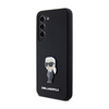 Karl Lagerfeld Silikon Ikonik Metall Pin - Samsung Galaxy S24+ Tasche (schwarz)