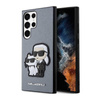 Karl Lagerfeld NFT Saffiano Karl & Choupette - Étui Samsung Galaxy S23 Ultra (gris)