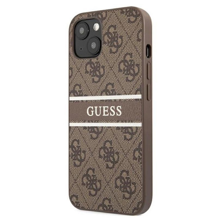 Guess 4G Printed Stripe - iPhone 13 Mini Tasche (braun)