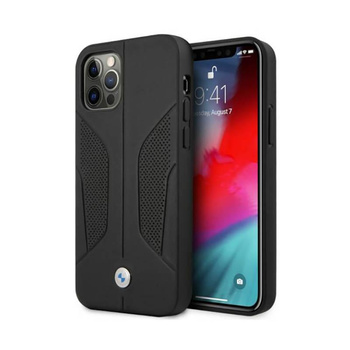 BMW Leather Perforate Sides - iPhone 12 / iPhone 12 Pro Case (black)