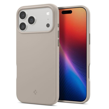 ETUI DO IPHONE 17 PRO MAX do MAGSAFE SPIGEN SILIKONOWE ORYGINALNE BEŻOWE