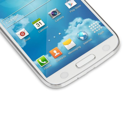 Moshi iVisor XT - Átlátszó teljes arcvédő fólia Samsung Galaxy S4 (fehér)