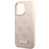 Guess 4G Logo Plate MagSafe - Etui iPhone 14 Pro Max (różowy)
