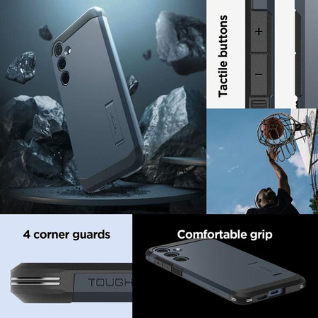 Spigen Tough Armor - pouzdro pro Samsung Galaxy A55 5G (Metal Slate)