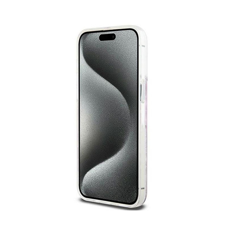 DKNY Liquid Glitter Multilogo - iPhone 15 Pro Max tok (rózsaszín)