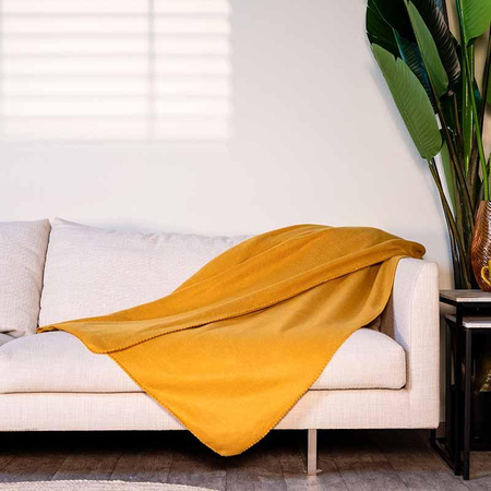 Fleecová deka 170x130 cm (oranžová)
