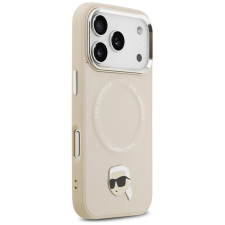 ETUI DO IPHONE 17 PRO MAX do MAGSAFE KARL LAGERFELD ORYGINALNE BEŻOWE MODNE