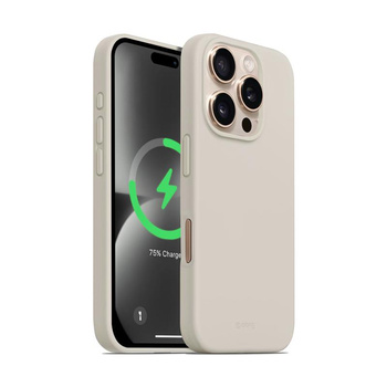 Crong Color Cover Magnetic - Hülle für iPhone 16 Pro MagSafe (steinbeige)