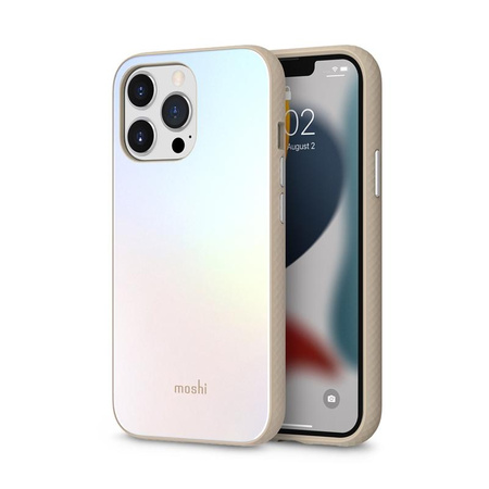 Moshi iGlaze Slim Hardshell Case - iPhone 13 Pro Case (SnapTo System) (Astral Silber)