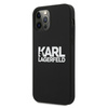 Karl Lagerfeld Silicone Stack Logo - pouzdro pro iPhone 12 / iPhone 12 Pro (černé)