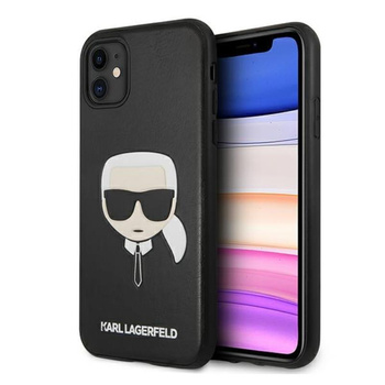 Karl Lagerfeld Silikon Iconic Karl`s Head - iPhone 11 Hülle (schwarz)