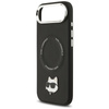 ETUI DO IPHONE AIR do MAGSAFE KARL LAGERFELD ORYGINALNE CZARNE SKÓRZANE