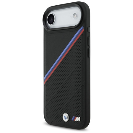 BMW M Tricolor Metal Logo MagSafe - Pouzdro na iPhone Air (černé)