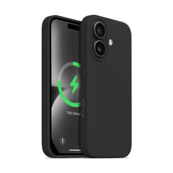 Crong Color Cover Magnetic - Pouzdro pro iPhone 16 Plus MagSafe (černý)