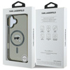Karl Lagerfeld IML Metal Karl Head MagSafe - Etui iPhone 16 Plus (czarny)