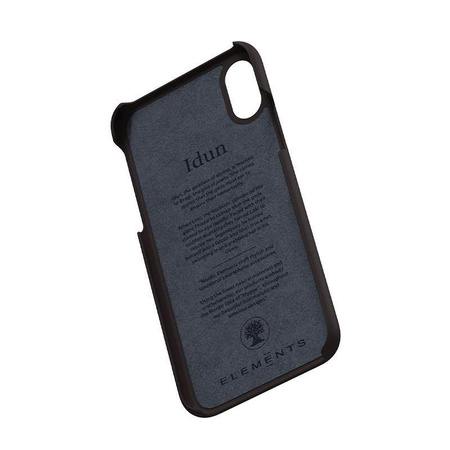 Nordic Elements Saeson Idun - Materiálové pouzdro pro iPhone Xs / X (tmavě hnědý vzor 2)