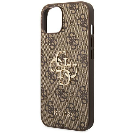 Guess 4G Big Metal Logo - Coque iPhone 14 (marron)