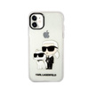 Karl Lagerfeld IML Glitter NFT Karl & Choupette - iPhone 11 Hülle (Transparent)