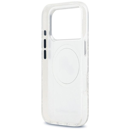 Karl Lagerfeld IML Glitter Karl & Choupette Heads Logo MagSafe - Case for iPhone 17 Pro (gray)