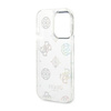 Guess Peony Glitter Case - Coque iPhone 14 Pro Max (Transparent)