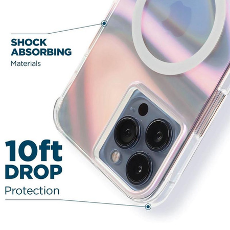 Pouzdro Case-Mate Soap Bubble MagSafe - iPhone 14 Pro (duhové)