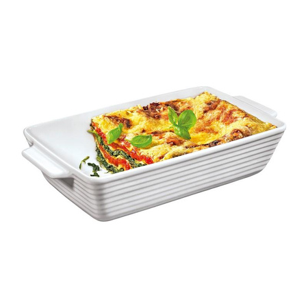 Küchenprofi Bourgogne - Plat à rôtir en porcelaine / plat à four rectangulaire 24×15×5,5 cm