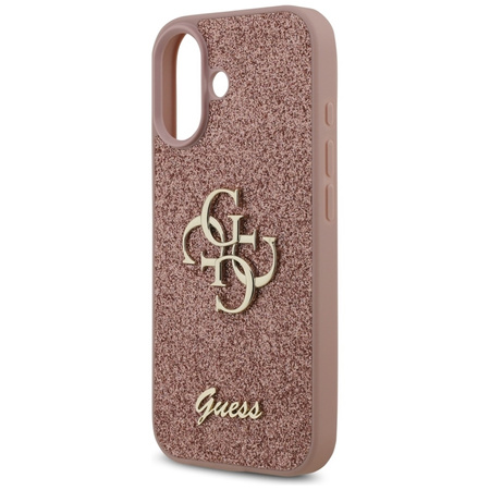 Guess Fixed Glitter Big 4G - Hülle iPhone 17 (rosa)