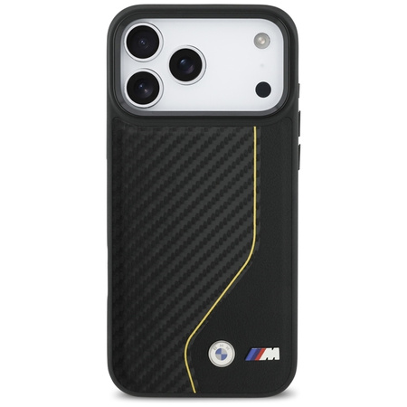 BMW M Carbon Line & Logo MagSafe - Case iPhone 17 Pro Max (yellow)