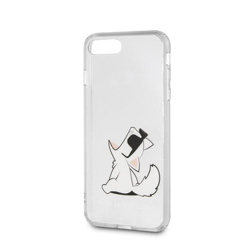 Karl Lagerfeld Choupette Fun Sunglasses - pouzdro na iPhone SE 2020 / 8 / 7 (průhledné)