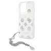 Guess Peony Chain Handle - pouzdro pro iPhone 13 Pro Max (stříbrné)