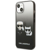 Karl Lagerfeld Gradient Ikonik Karl & Choupette - Coque iPhone 13 (noir)