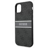 Guess 4G Printed Stripe - pouzdro pro iPhone 11 (šedé)