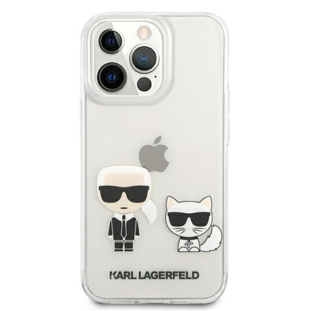 Karl Lagerfeld Ikonik & Choupette - pouzdro pro iPhone 13 Pro Max (čiré)